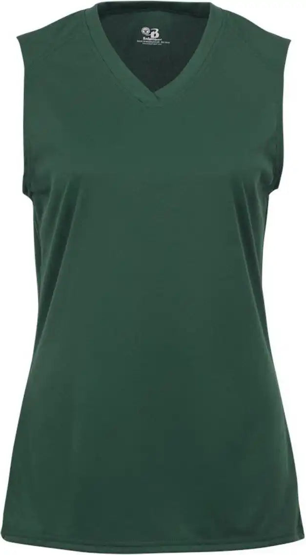 Badger Sport 2163 b Core Girls Sleeveless Tee Forest