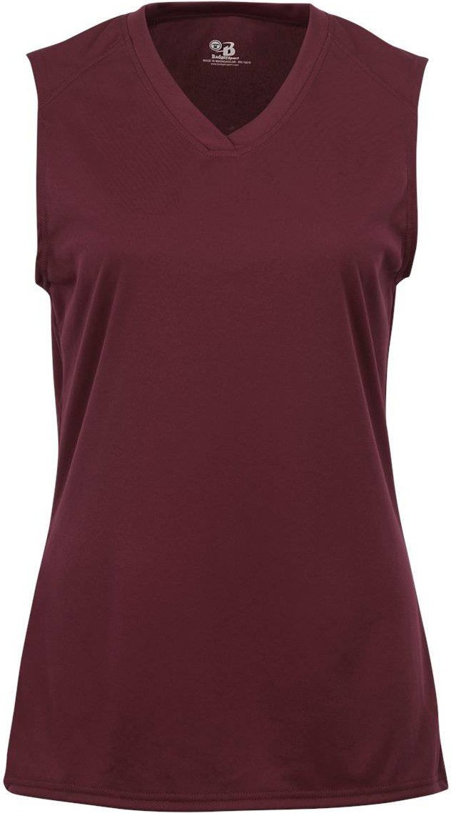 Badger Sport 2163 B-core Girls Sleeveless Tee - Maroon