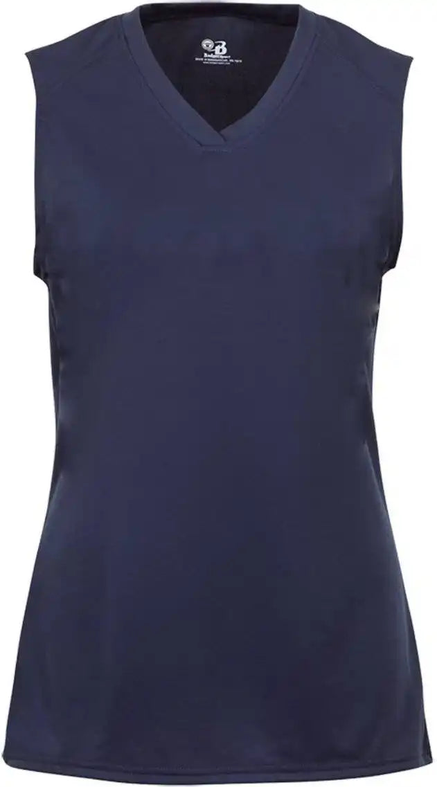 Badger Sport 2163 b Core Girls Sleeveless Tee Navy