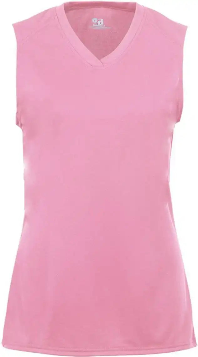 Badger Sport 2163 b Core Girls Sleeveless Tee Pink