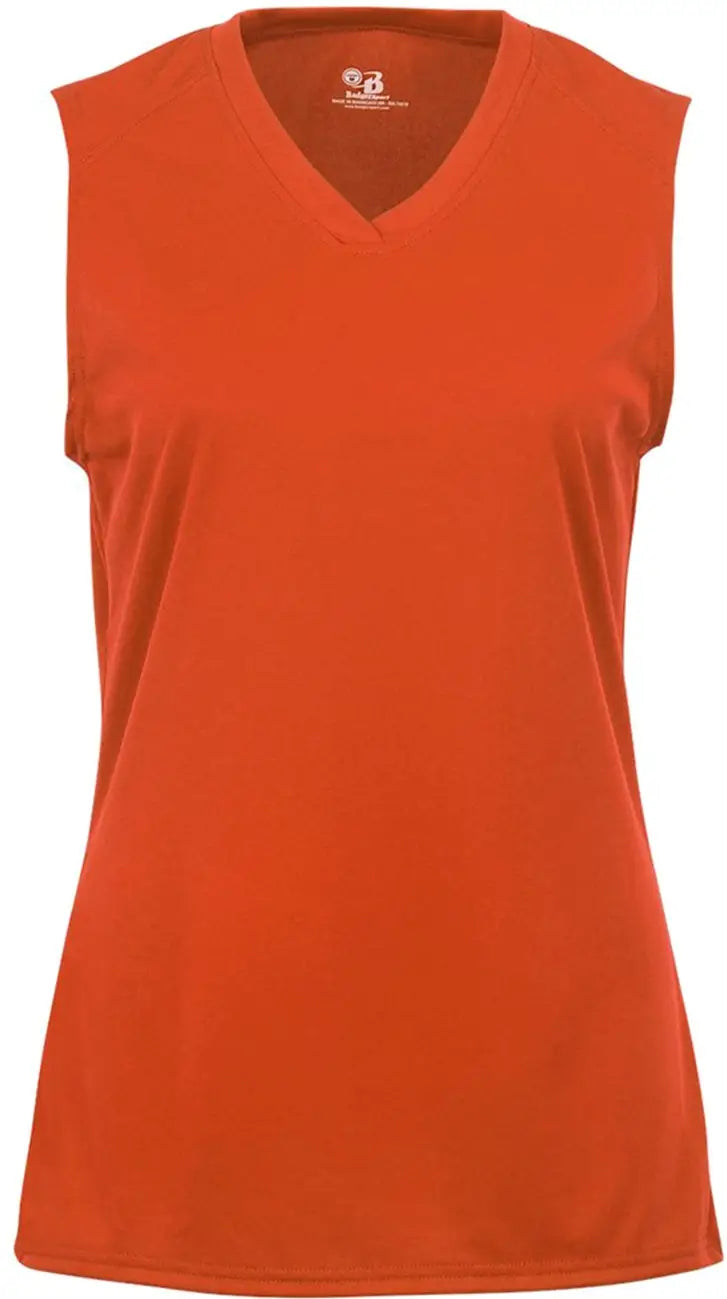 Badger Sport 2163 Girls B-core Sleeveless Tank - Burnt Orange