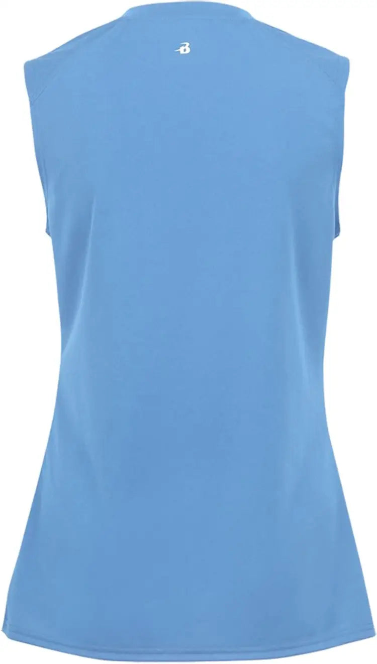 Badger Sport 2163 Girls B-core Sleeveless Tank - Columbia Blue
