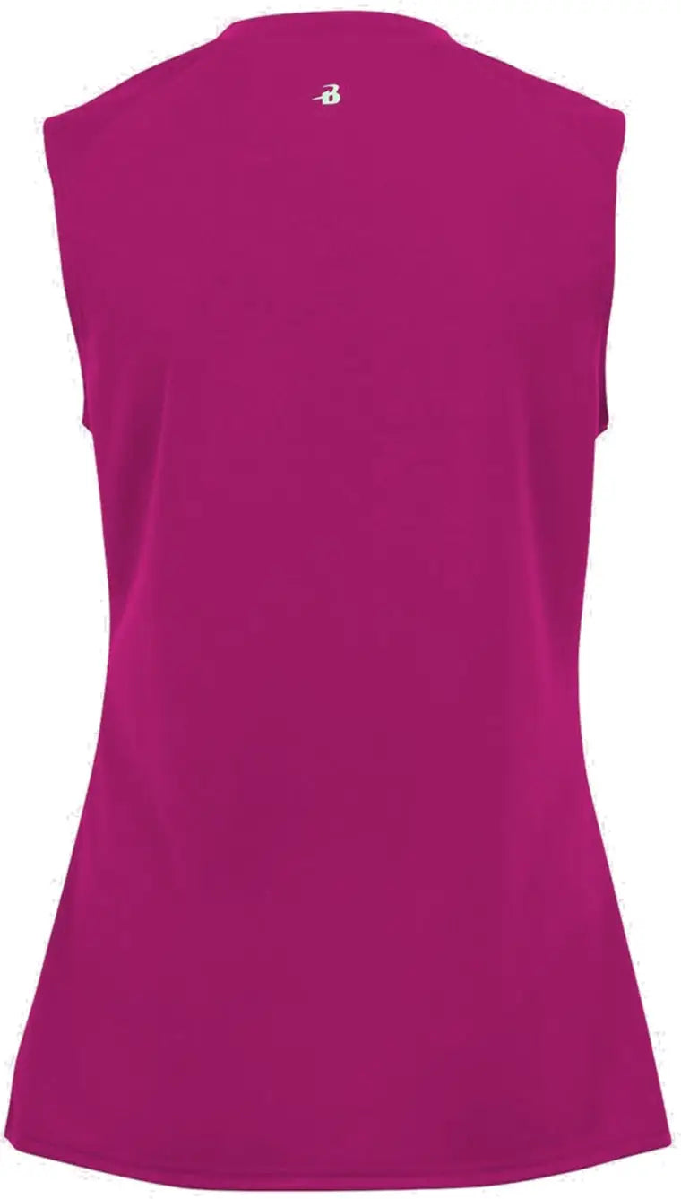 Badger Sport 2163 Girls B-core Sleeveless Tank - Hot Pink
