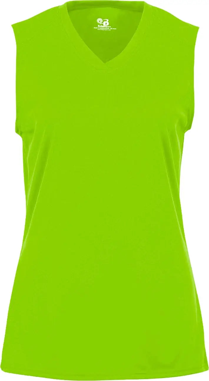 Badger Sport 2163 Girls B-core Sleeveless Tank - Lime