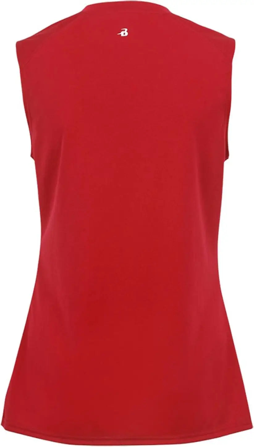 Badger Sport 2163 Girls B-core Sleeveless Tank - Red
