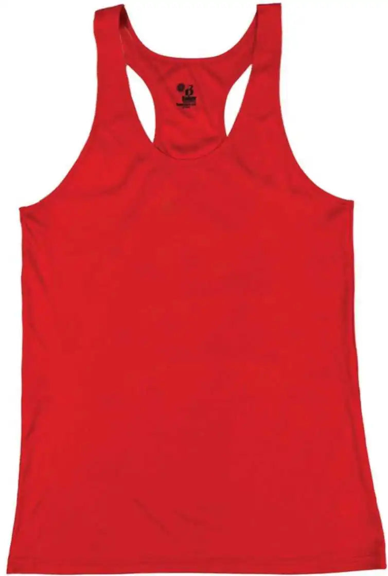 Badger Sport 2166 B-core Girls Racerback Tank - Red