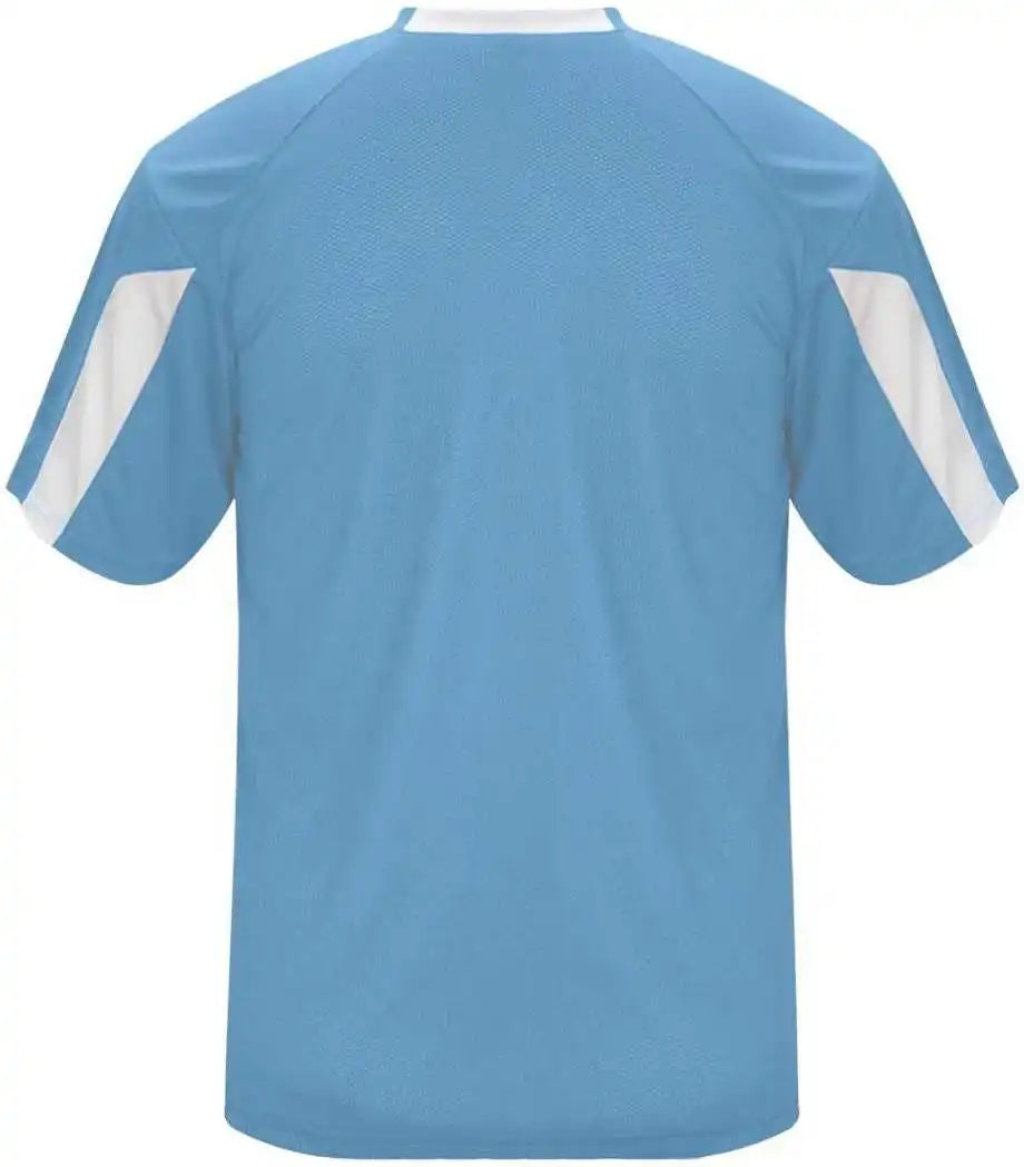 Badger Sport 2176 Striker Youth Tee Columbia Blue White