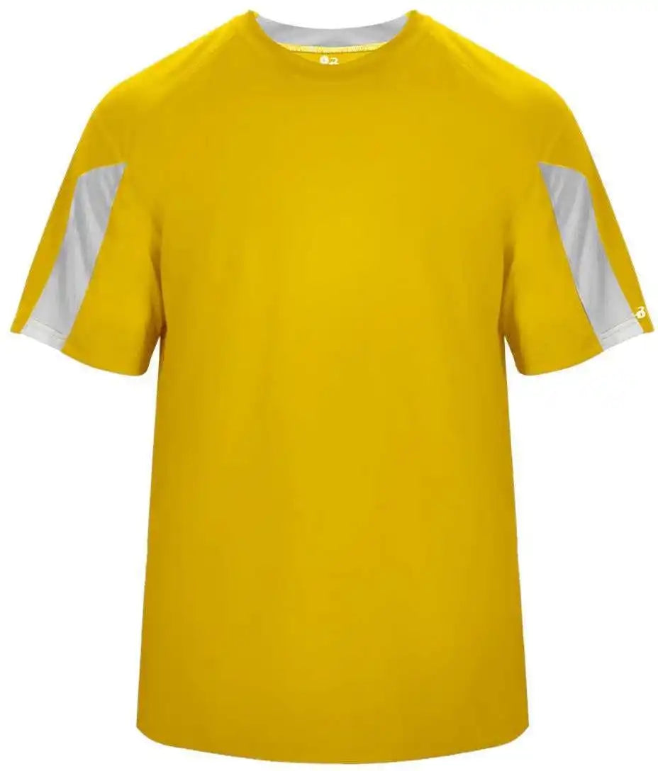 Badger Sport 2176 Striker Youth Tee - Gold White