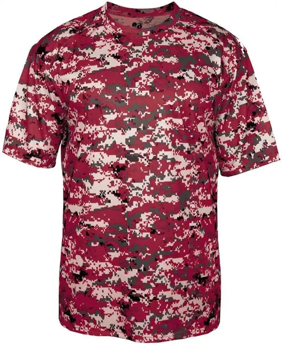 Badger Sport 2180 B-core Youth Digital Tee - Cardinal