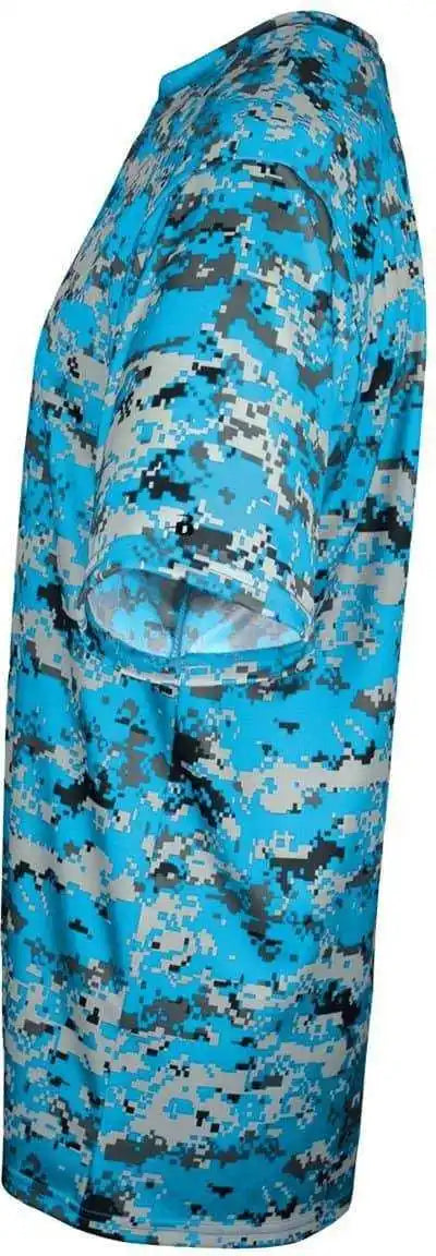 Badger Sport 2180 B-core Youth Digital Tee - Electric Blue