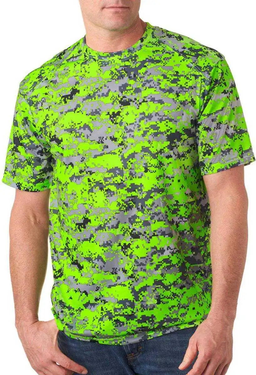 Badger Sport 2180 B-core Youth Digital Tee - Lime