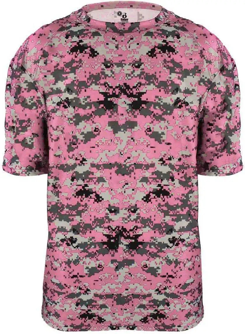 Badger Sport 2180 B-core Youth Digital Tee - Pink