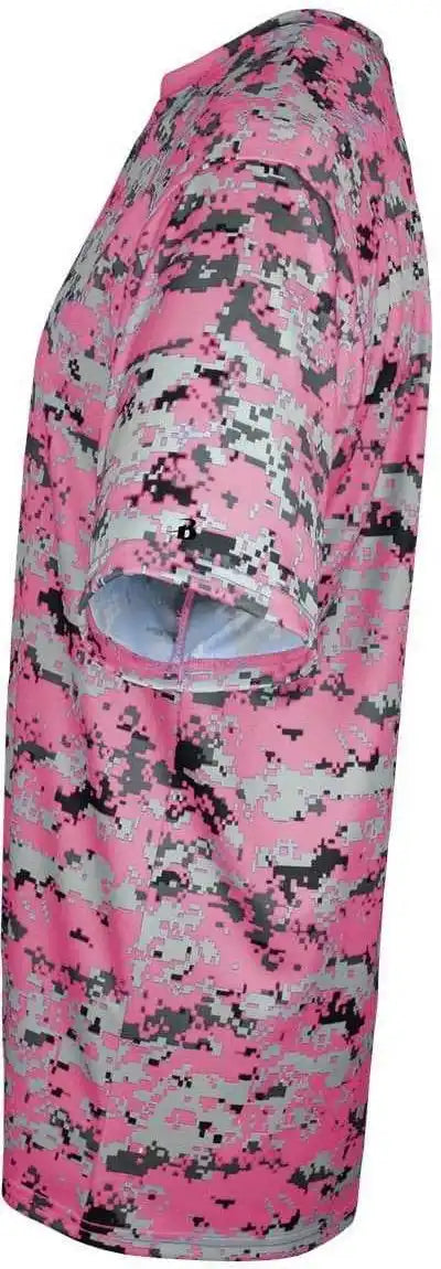 Badger Sport 2180 b Core Youth Digital Tee Pink
