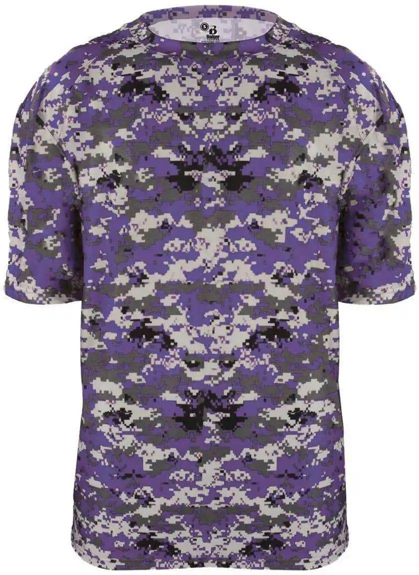 Badger Sport 2180 B-core Youth Digital Tee - Purple