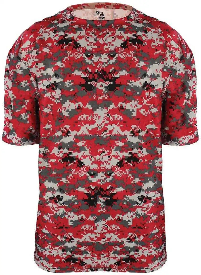 Badger Sport 2180 b Core Youth Digital Tee Red