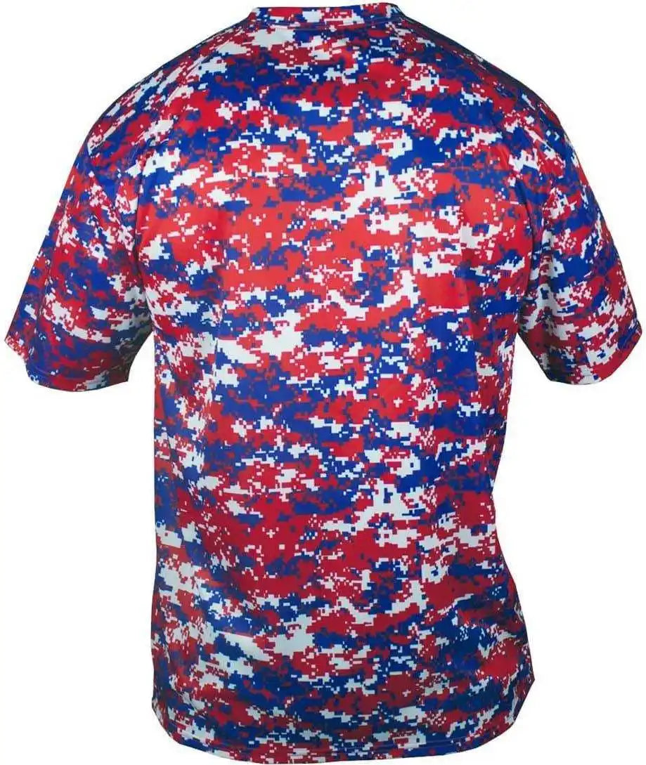 Badger Sport 2180 b Core Youth Digital Tee Red Royal