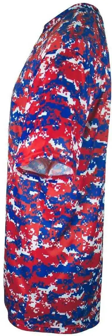 Badger Sport 2180 B-core Youth Digital Tee - Red Royal