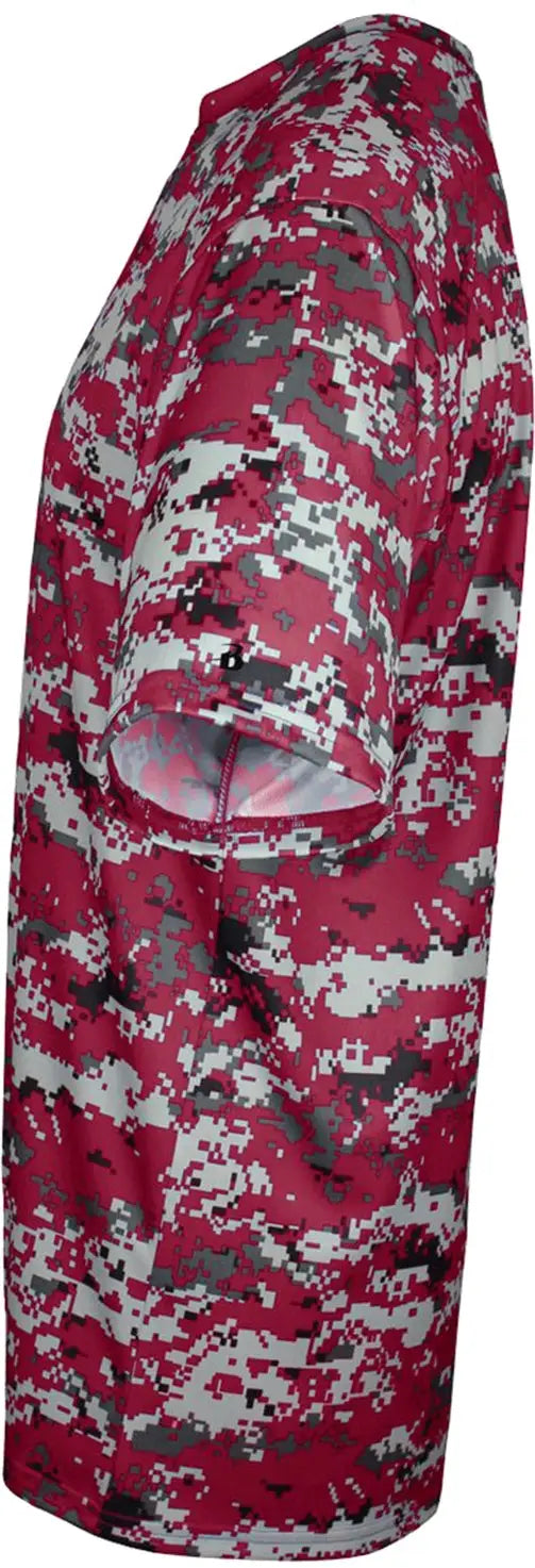 Badger Sport 2180 Youth Digital Tee - Cardinal