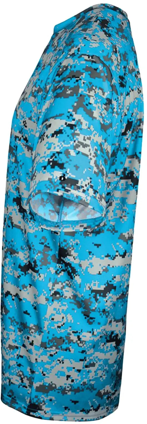 Badger Sport 2180 Youth Digital Tee - Electric Blue