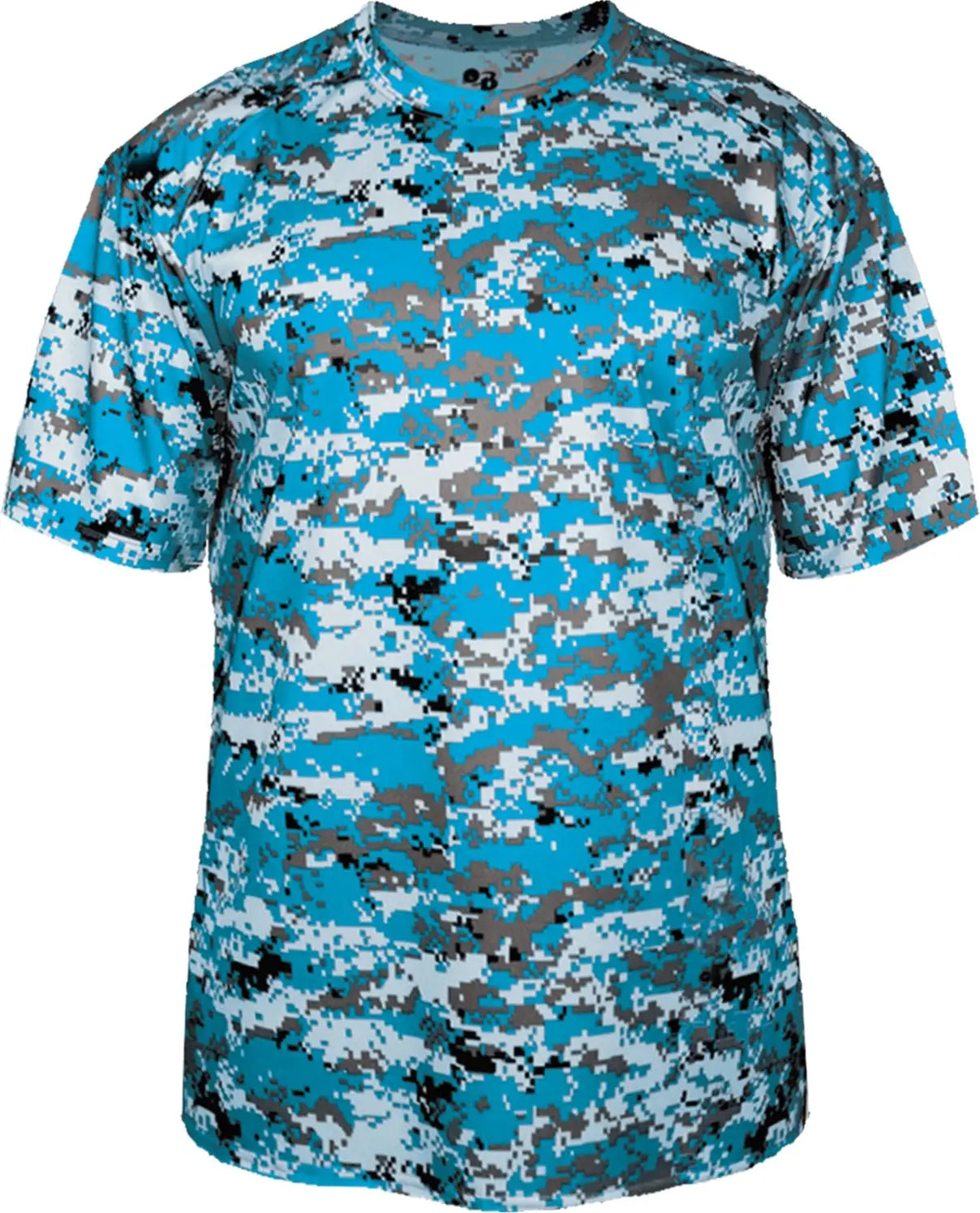 Badger Sport 2180 Youth Digital Tee - Electric Blue - Xs