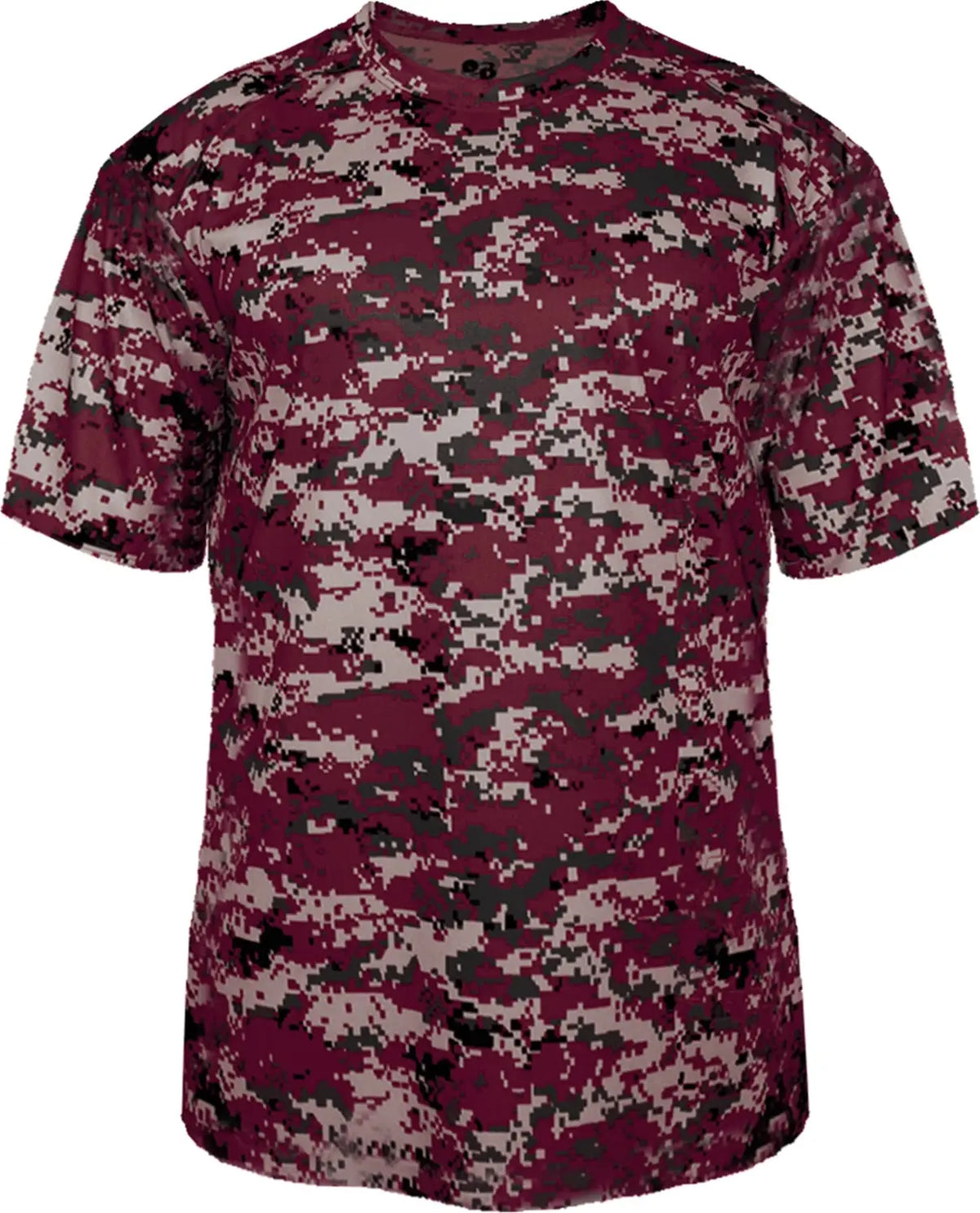 Badger Sport 2180 Youth Digital Tee - Maroon - Xs