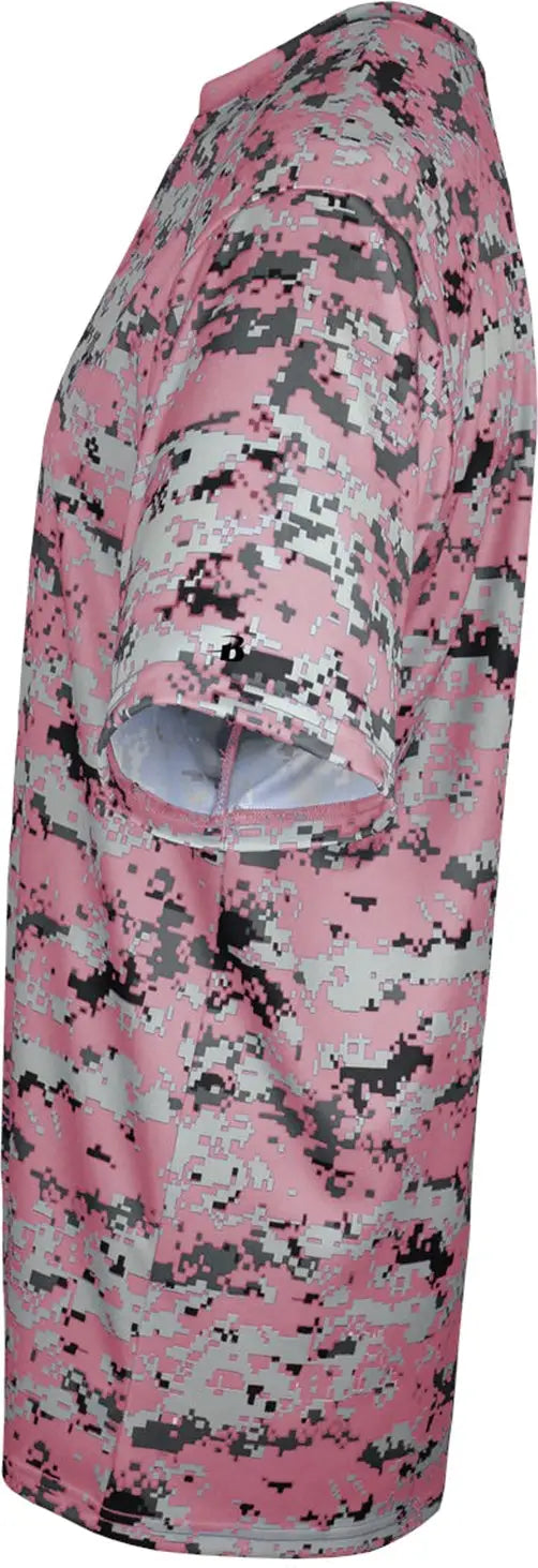 Badger Sport 2180 Youth Digital Tee - Pink