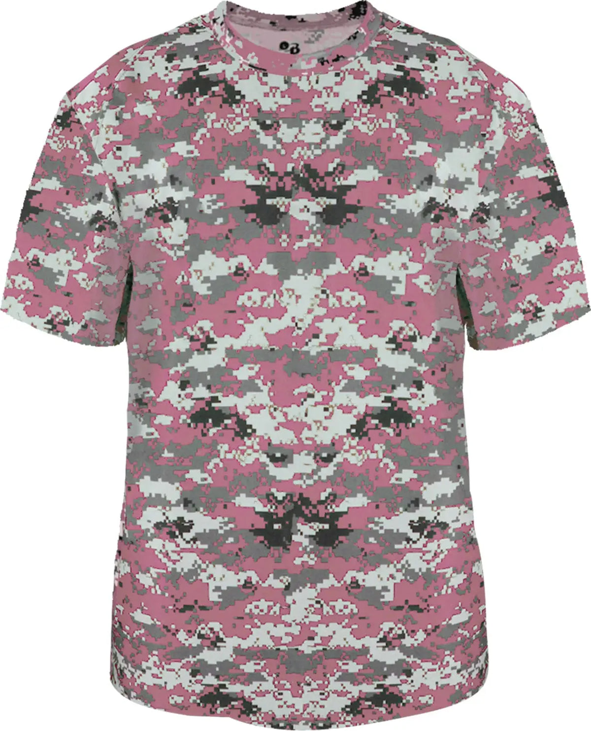 Badger Sport 2180 Youth Digital Tee - Pink - Xs