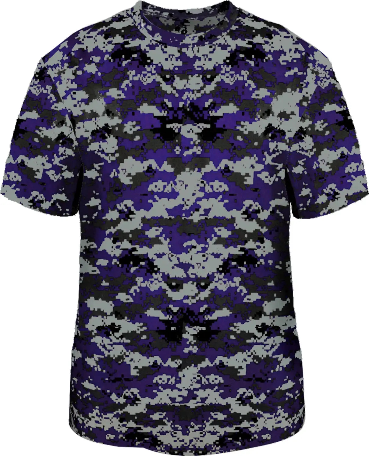 Badger Sport 2180 Youth Digital Tee - Purple - Xs
