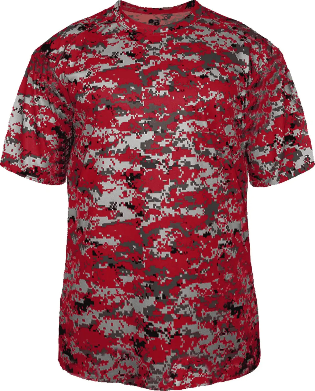Badger Sport 2180 Youth Digital Tee - Red - Xs