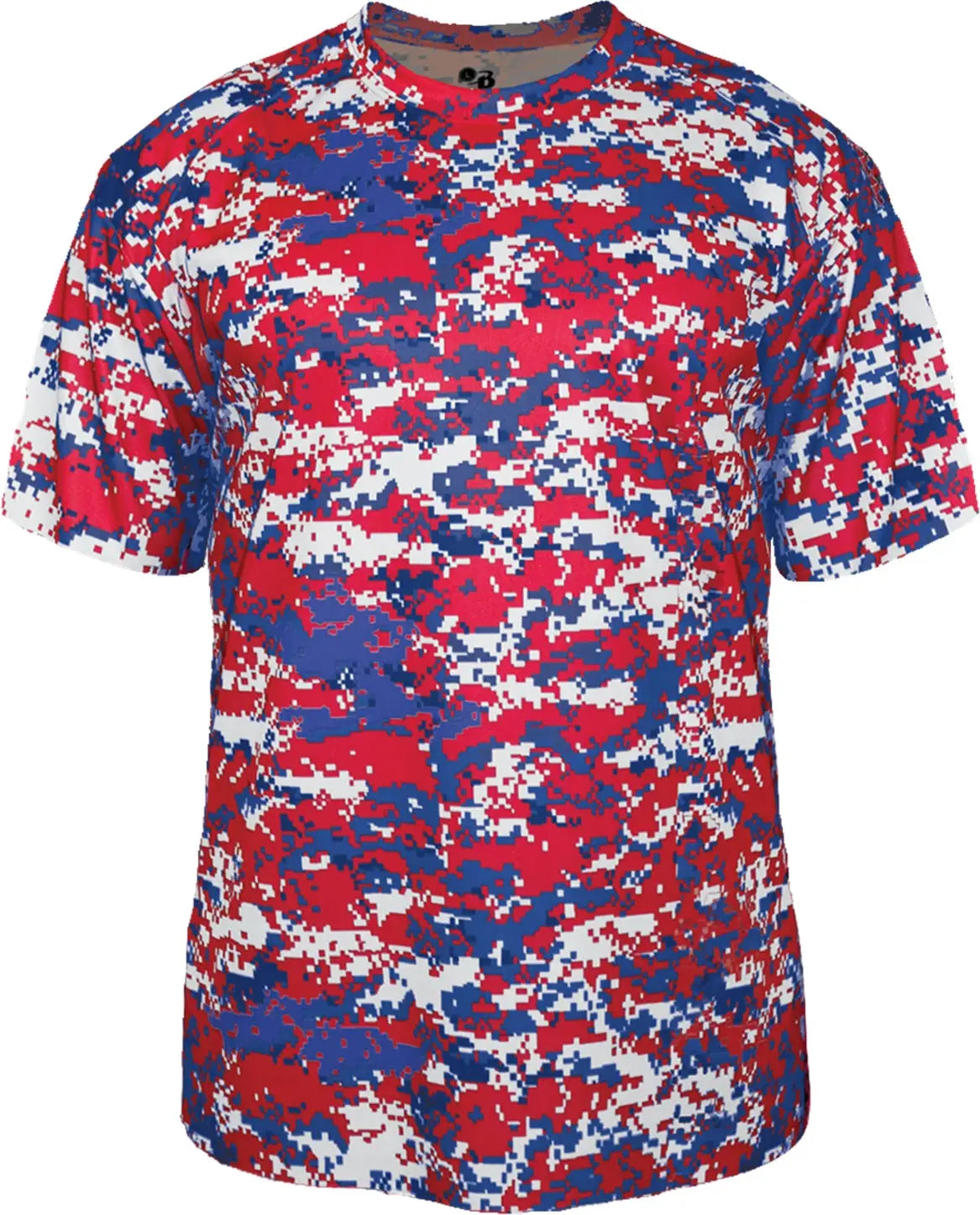 Badger Sport 218000 Youth Digital Tee - Red Royal - Xs