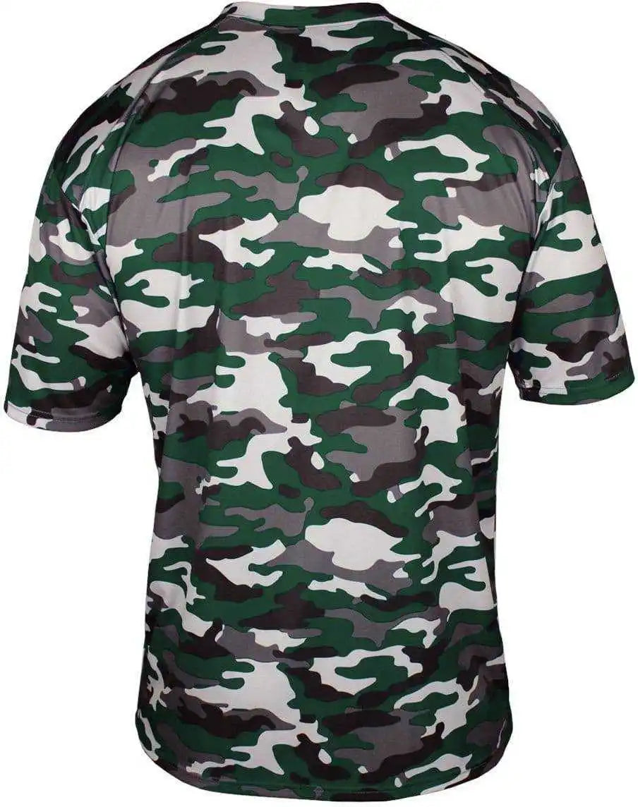 Badger Sport 2181 Camo Youth Tee - Forest