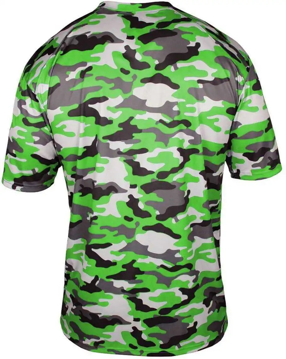 Badger Sport 2181 Camo Youth Tee Lime