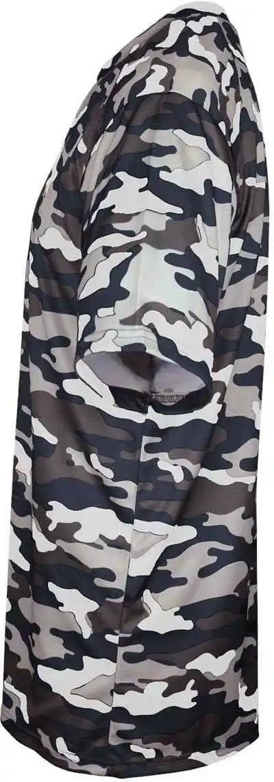 Badger Sport 2181 Camo Youth Tee - Navy
