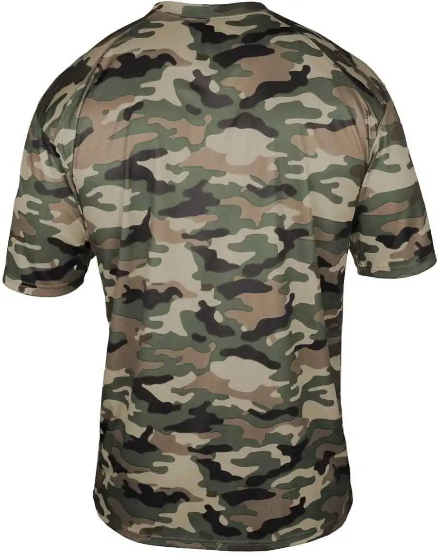 Badger Sport 2181 Camo Youth Tee Od Green