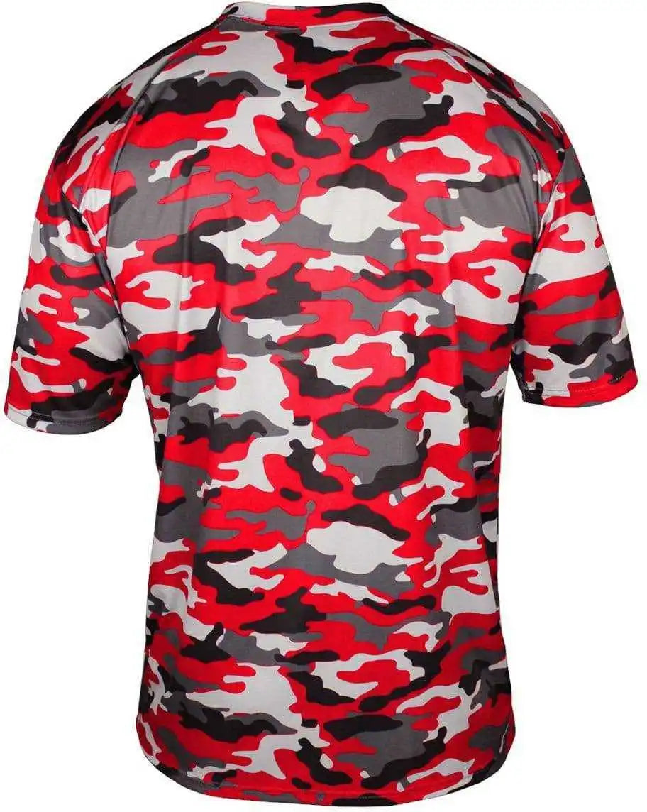 Badger Sport 2181 Camo Youth Tee Red