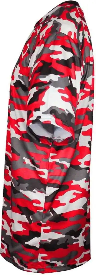 Badger Sport 2181 Camo Youth Tee Red