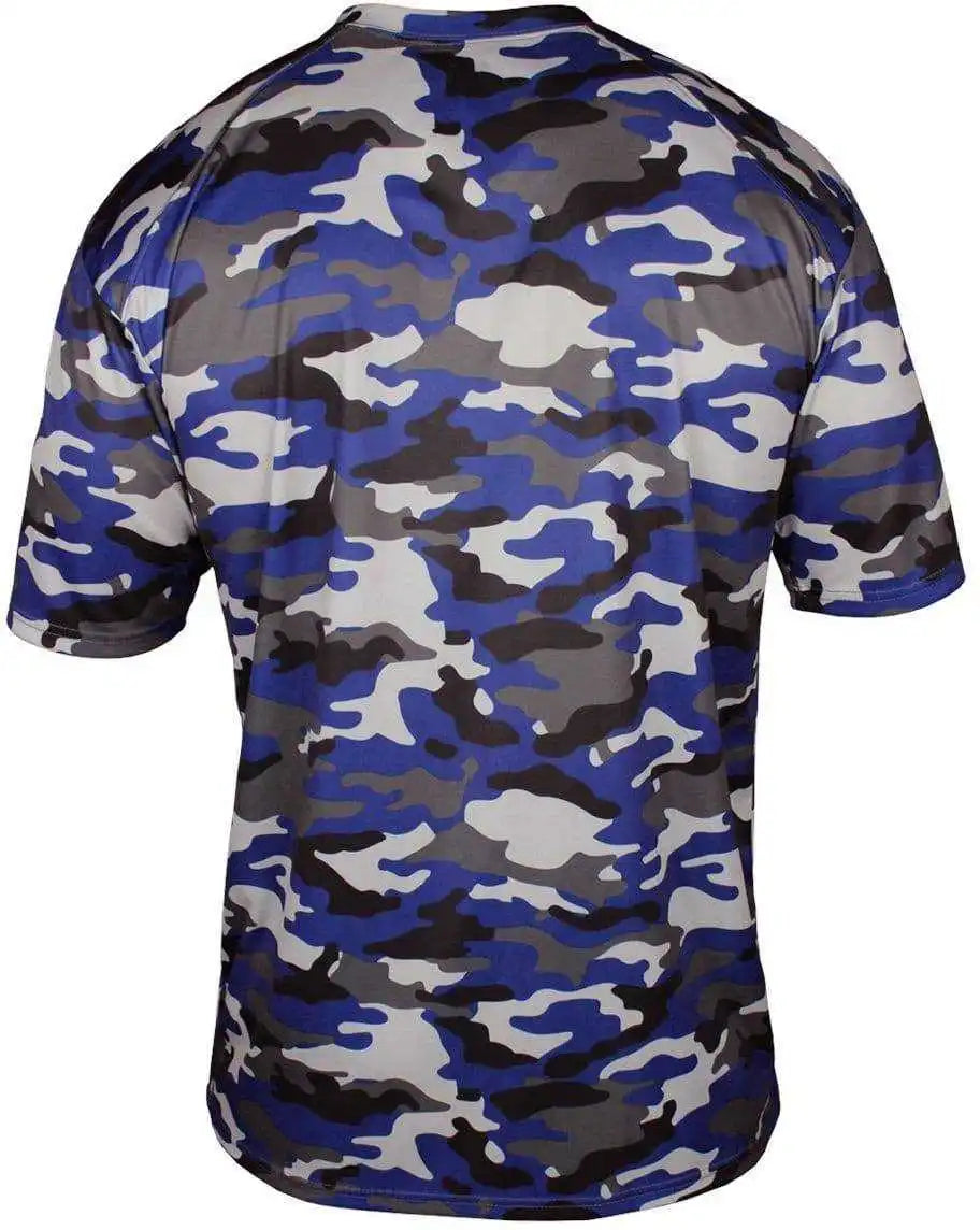 Badger Sport 2181 Camo Youth Tee Royal