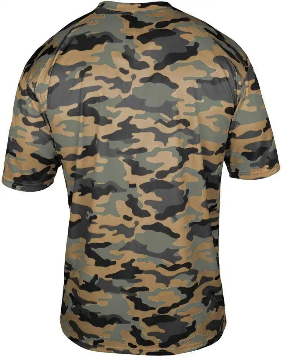 Badger Sport 2181 Camo Youth Tee Sand