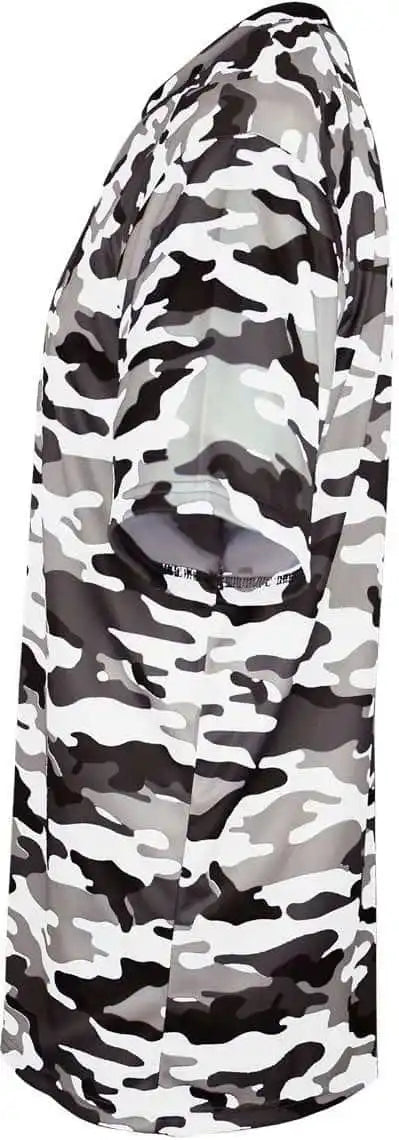 Badger Sport 2181 Camo Youth Tee - White