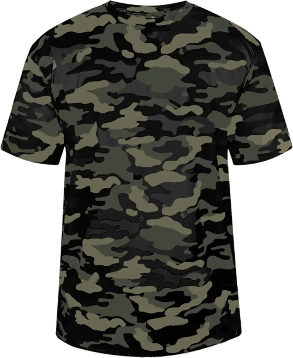 Badger Sport 2181 Youth Camo Tee - Black