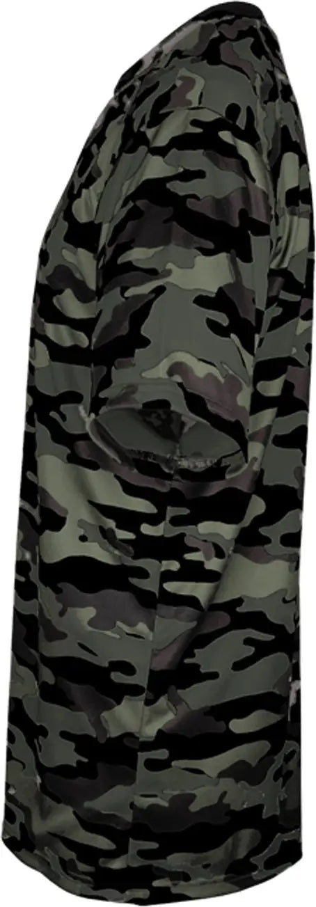 Badger Sport 2181 Youth Camo Tee - Black