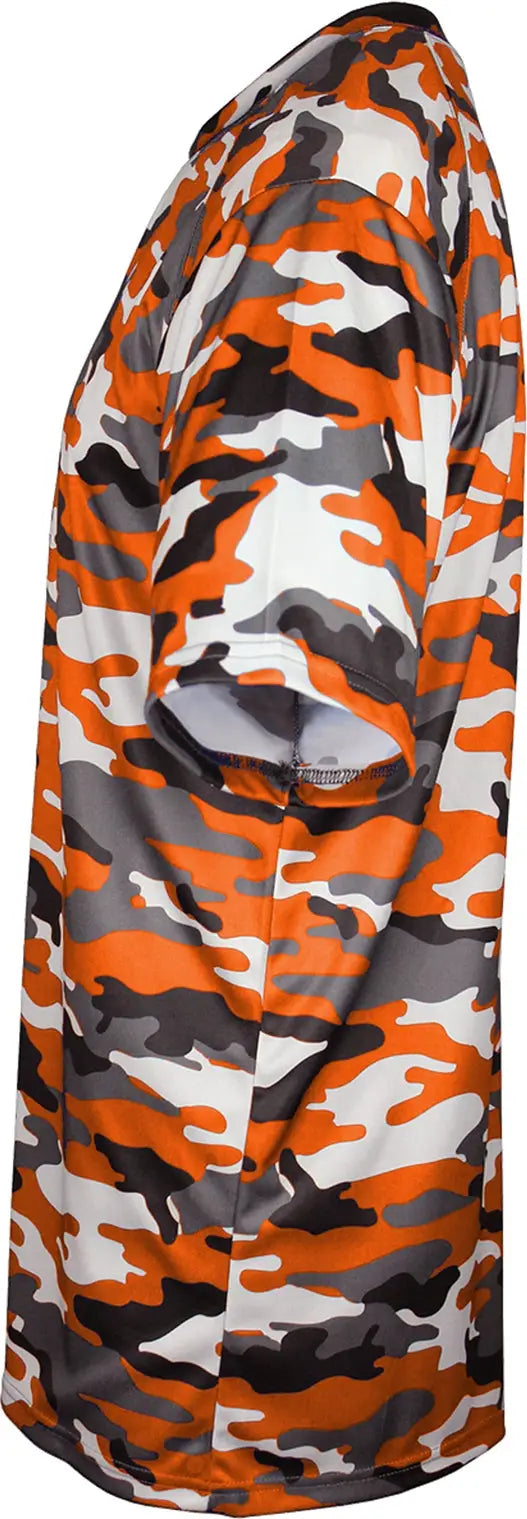 Badger Sport 2181 Youth Camo Tee - Burnt Orange