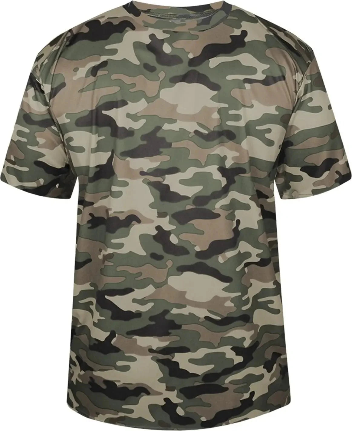 Badger Sport 2181 Youth Camo Tee - Olive Green