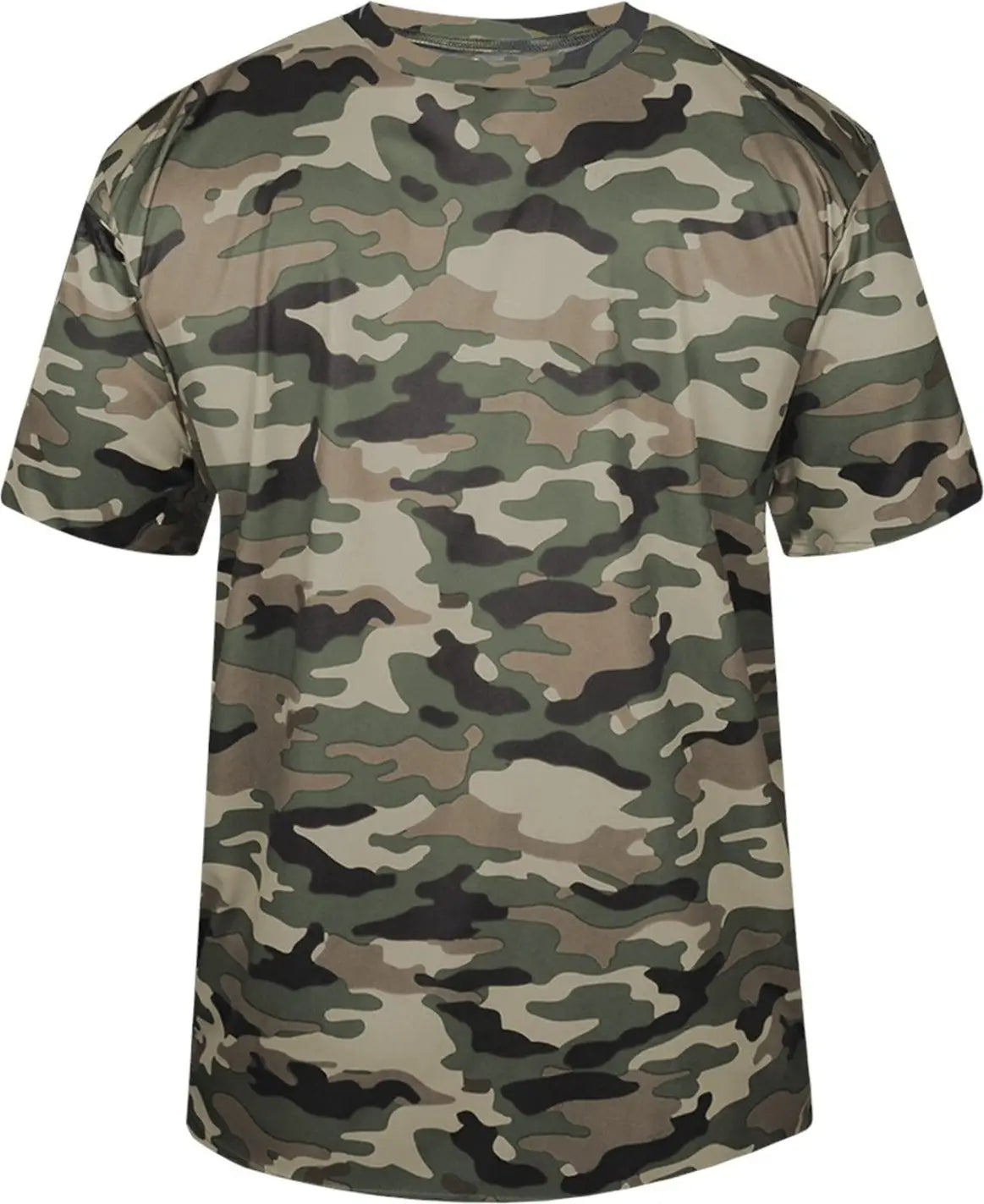 Badger Sport 2181 Youth Camo Tee - Olive Green - Xs
