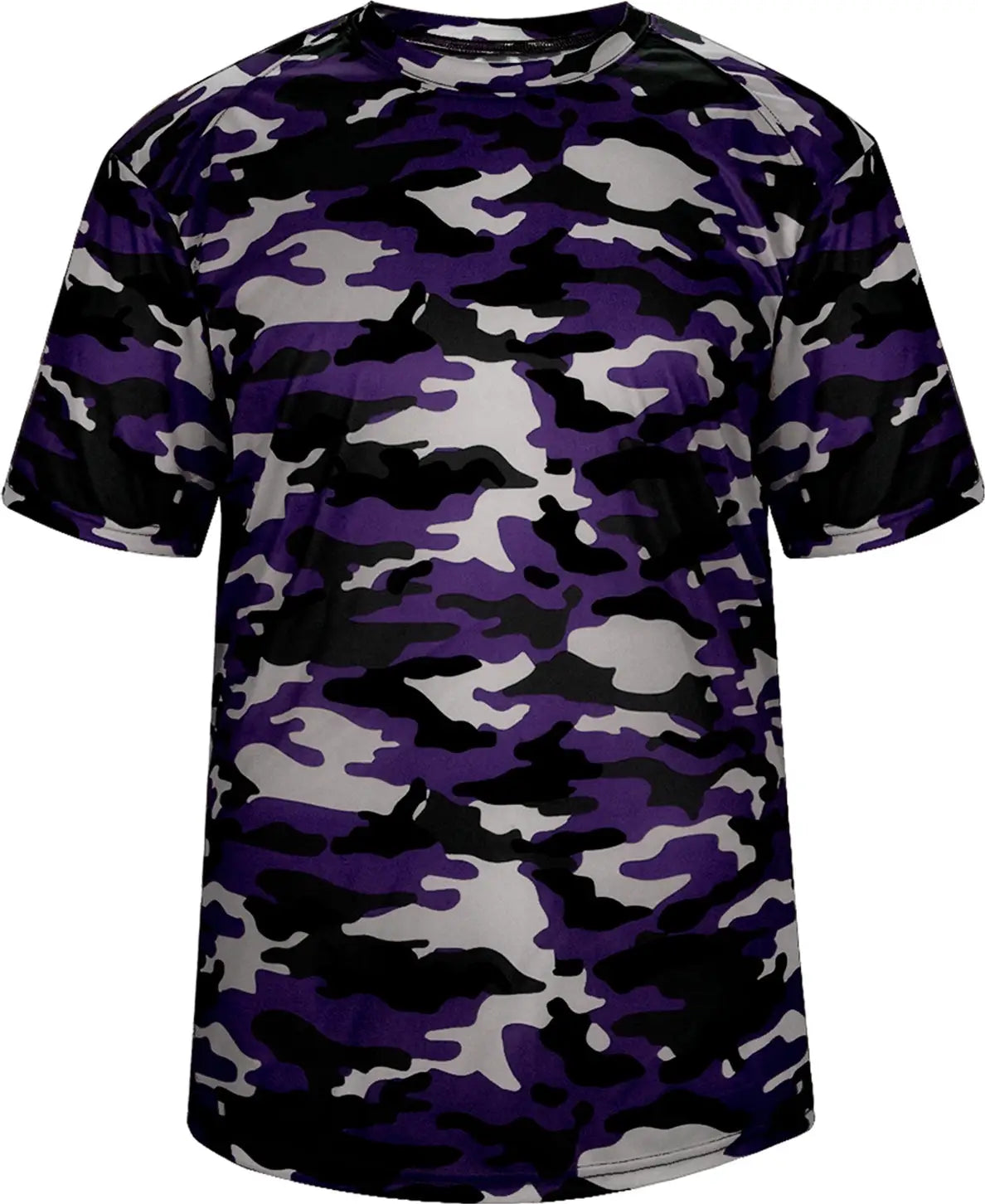 Badger Sport 2181 Youth Camo Tee - Purple - Xs