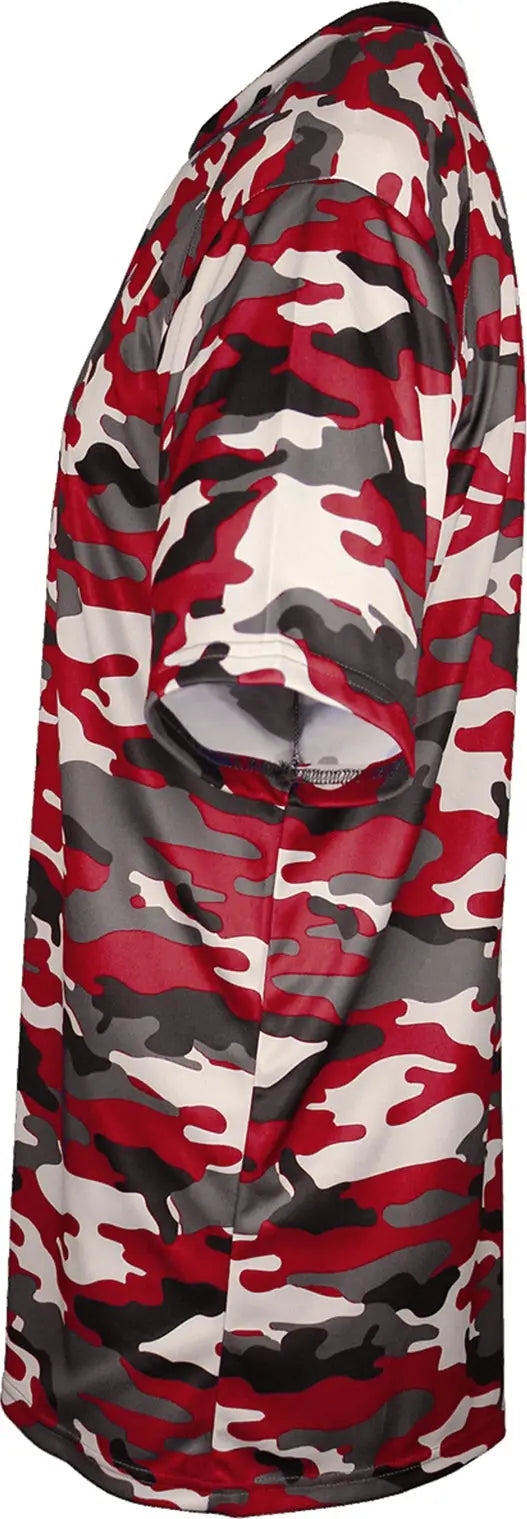 Badger Sport 2181 Youth Camo Tee - Red