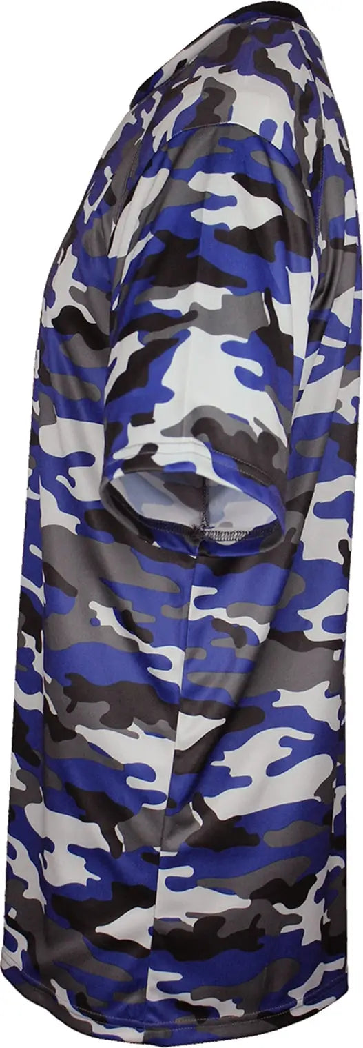 Badger Sport 2181 Youth Camo Tee - Royal