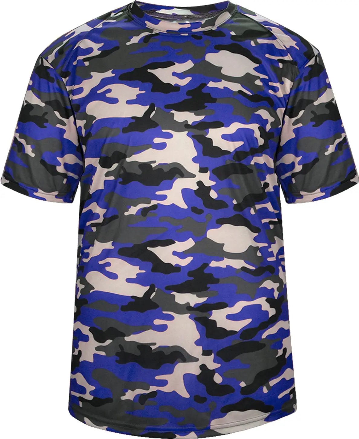 Badger Sport 2181 Youth Camo Tee - Royal - Xs