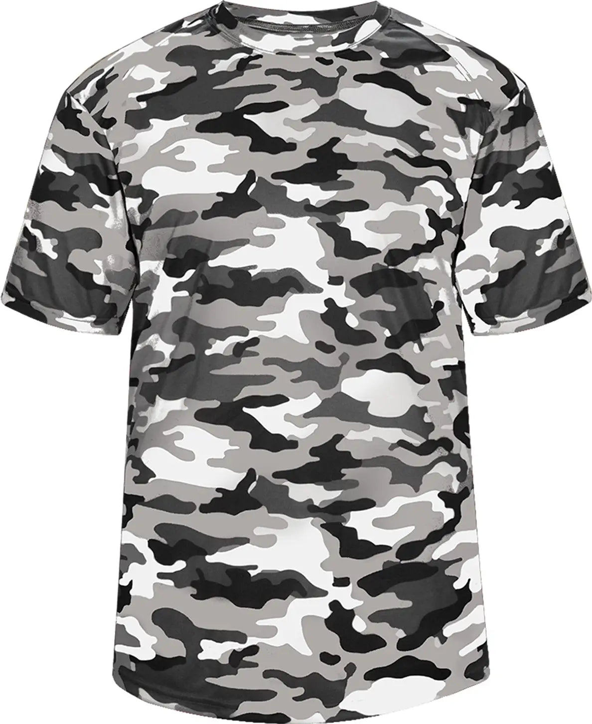 Badger Sport 2181 Youth Camo Tee - White - Xs