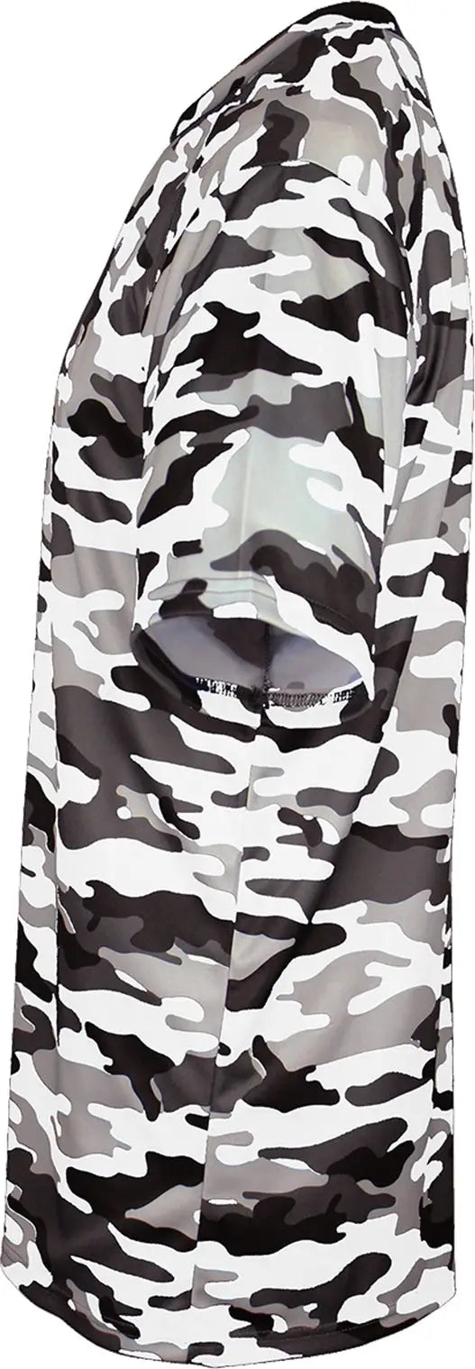 Badger Sport 2181 Youth Camo Tee - White